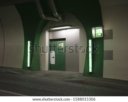 Similar – Image, Stock Photo door Deserted