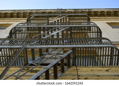 Emergency Fire Stairs In 
Downtown Stockton California