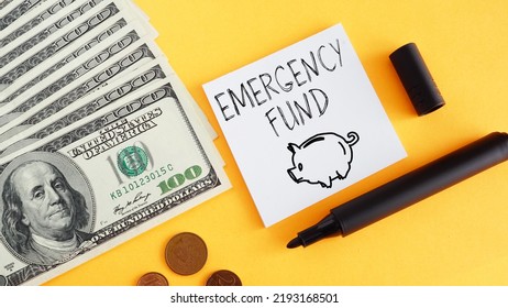 Emergency Fund Is Shown Using A Text