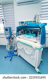 Emergency Hospital Child Room. Modern Maternity Recovery Ward.