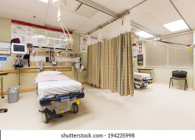 Emergency intake area in a hospital