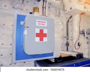 emergency medical kit on board - Shutterstock ID 765074575