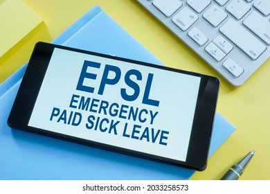 Emergency Paid Sick Leave EPSL Info And Keyboard.