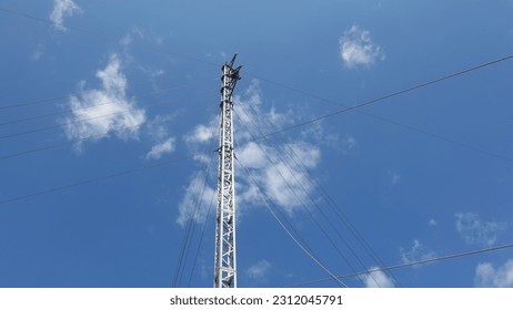 Emergency Restoration System tower Transmisi Line, Modayag. - Shutterstock ID 2312045791