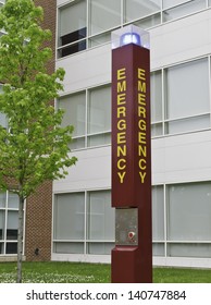 Emergency Station On College Campus