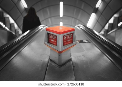 Emergency stop button in the London underground
