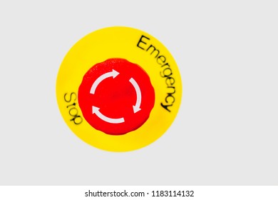 Emergency Stop Push Button Red Yellow Stock Photo 1183114132 | Shutterstock