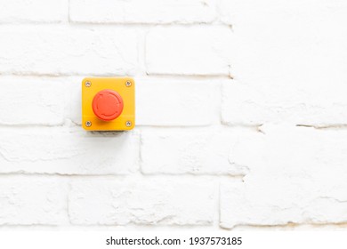 Emergency switch installed on the wall - Shutterstock ID 1937573185