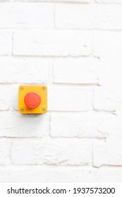 Emergency switch installed on the wall - Shutterstock ID 1937573200