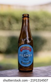 Emerson's Pilsner Beer From A New Zealand Brewing Company. January 2020, Hawke's Bay, New Zealand