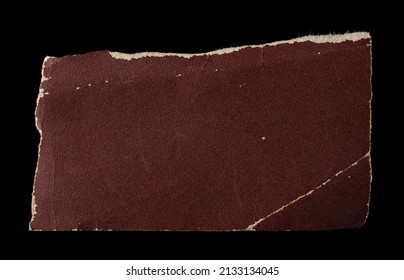 Emery Paper, Sandpaper Isolated On Black