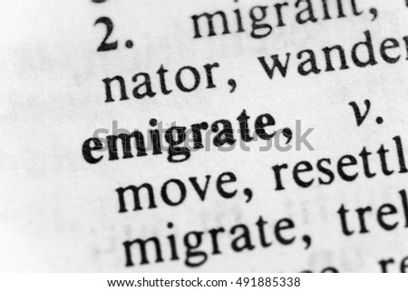 Emigrate
