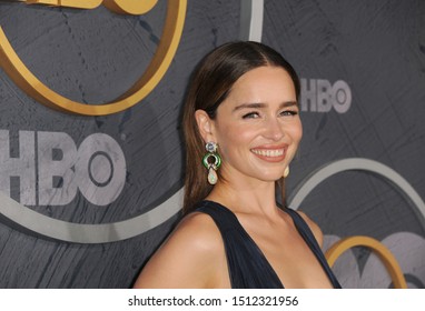 Emilia Clarke at the HBO's Official 2019 Emmy After Party held at the Pacific Design Center in West Hollywood, USA on September 22, 2019.
