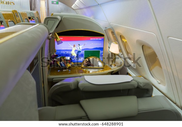 Emirates A380 First Class Cabin Guarulhos Stock Photo Edit Now