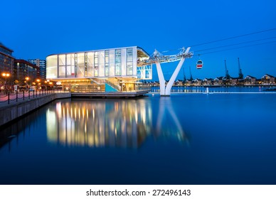 The Emirates Air Line, Or The Thames Cable Car In London, England