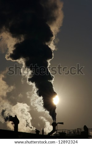 Image, Stock Photo power plant No smoking