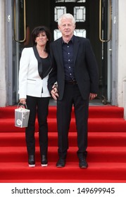 Emma Freud And Richard Curtis Arriving For The About Time UK Premiere Held At Somerset House, London. 08/08/2013