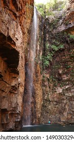 Emma Gorge Waterfall In El Questro Wilderness Park, Western Australia.