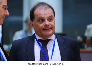 Emmanuel Moulin , Arrives To Attend In An Economic And Financial Affairs Council Configuration (ECOFIN) In Brussels, Belgium On July 12, 2022.