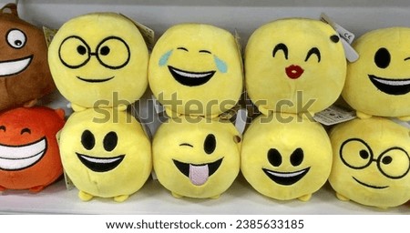 Emoticon of the most different smiles
