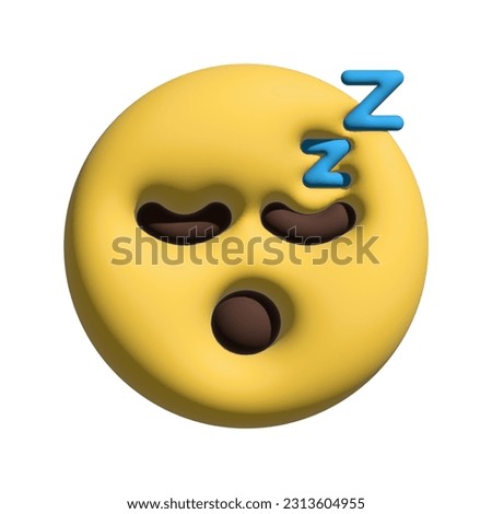 emoticon sleep emoji 3d file jpg