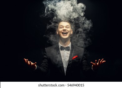 Emotion Magician Play With Magic Smoke