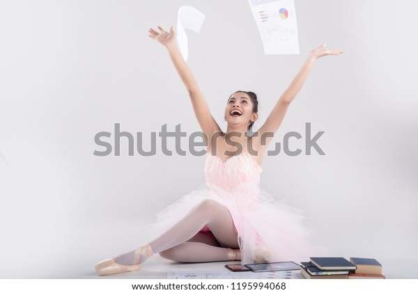 Emotion Work Dance Happy Business Woman Stock Photo Edit Now