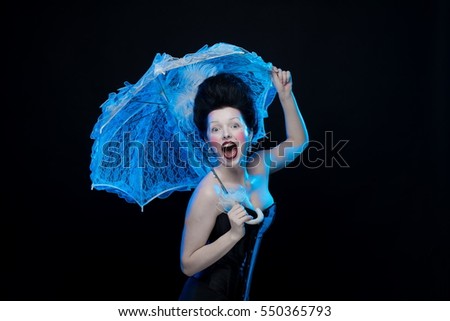 Similar – Image, Stock Photo crazy Joy Beautiful Life