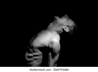 Emotional Photo Man Shouting On Black Stock Photo 2064793484 | Shutterstock