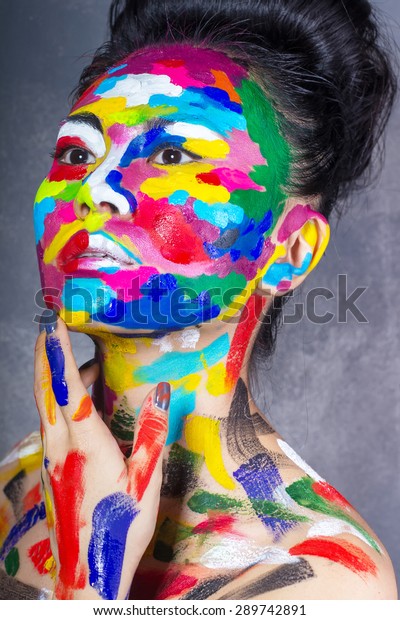 Emotions Asian Woman Face Art Stock Photo 289742891 | Shutterstock