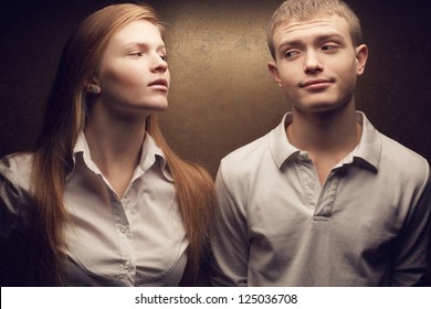 Twins Man Woman Images Stock Photos Vectors Shutterstock