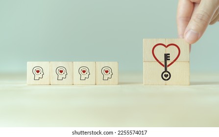 Empathy concept. The power of emotional intelligent, soft skill development. Empathy in the workplace, good leaders and managers to help company persevere through challenging time, favorable situation - Shutterstock ID 2255574017
