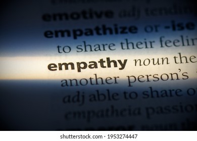 Empathy Word In A Dictionary. Empathy Concept, Definition.