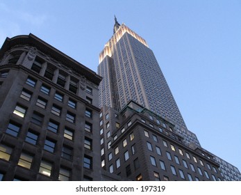 Empire State Building From 5th Avenue And 33rd Street