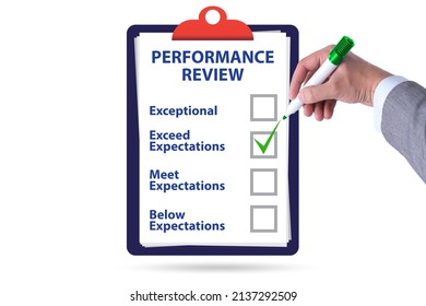 Employee Annual Performance Review Concept