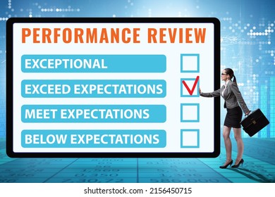 Employee Annual Performance Review Concept