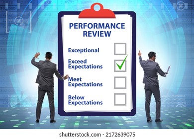 Employee Annual Performance Review Concept