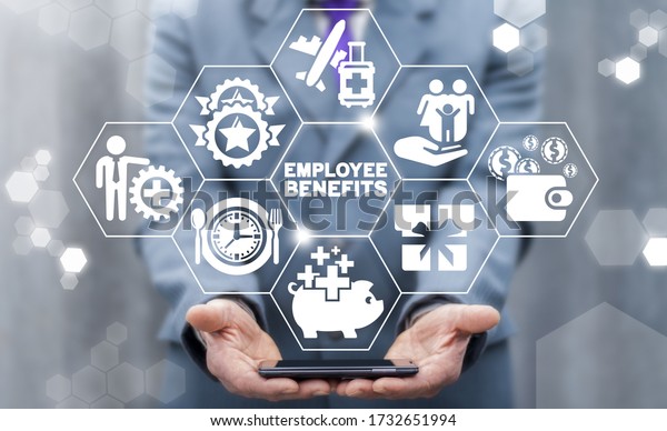 Employee Benefits Career Concept. Business Bonus\
Work Perks.