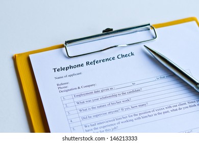 Employee Reference Check Form