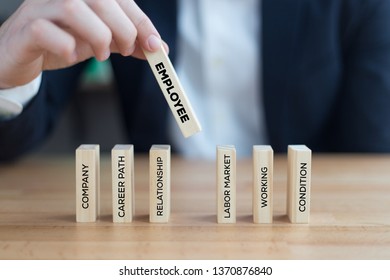 EMPLOYEE AND RELATIONSHIP CONCEPT - Shutterstock ID 1370876840