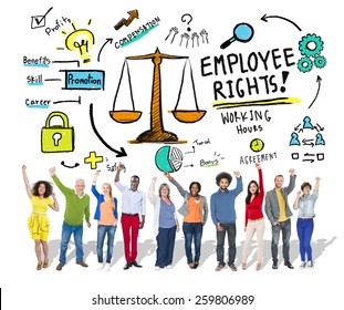 Employee Rights Employment Equality People Celebration Stock Photo ...