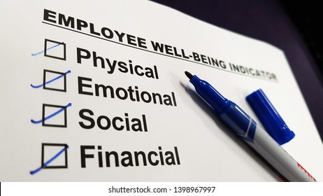 Employee Well-being And Wellness Indicator Checklist