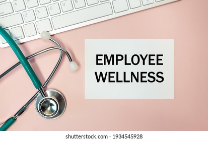 Employee Wellness. Keyboard And Stethoscope. Medical Concept