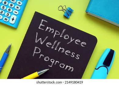 Employee Wellness Program Is Shown Using A Text