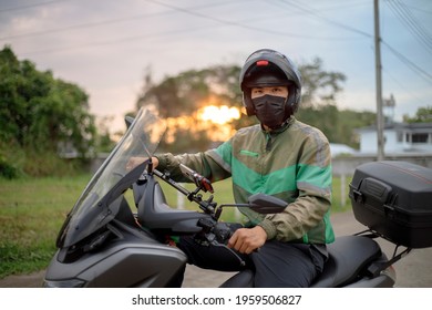 Employees of express delivery in the area - Shutterstock ID 1959506827