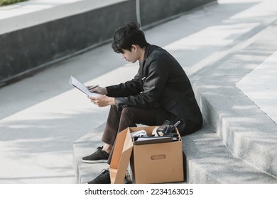 Employees fired or resigned from the company are writing job applications form. Unemployed, hiring job, quitting job concept. - Shutterstock ID 2234163015
