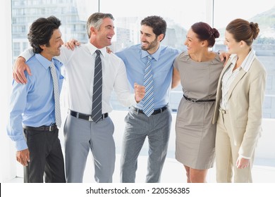 Employee's Smiling And Having Fun At Work