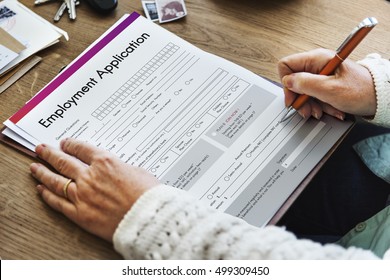 Employment Application Agreement Form Concept