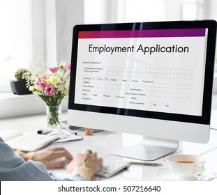 Employment Application Agreement Form Concept