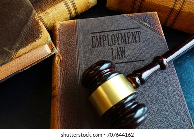 Employment Law Book With Legal Gavel